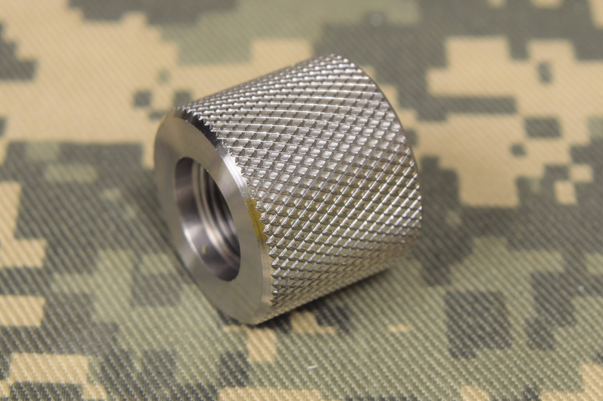 1/2″ x 28 Bull barrel thread protector .75″ long Stainless #3043