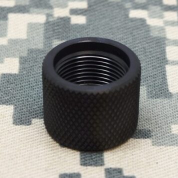 5/8″ x 24 barrel thread protector 5/8″ long .875 diameter Black Oxide #4221