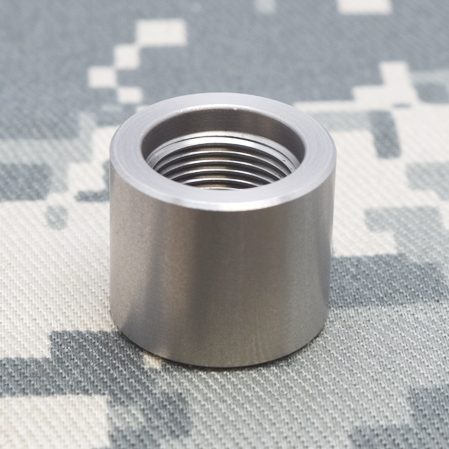5.56 1/2" x 28 Smooth Barrel Thread Protector for Standard Barrel 5/8" STAINLESS 